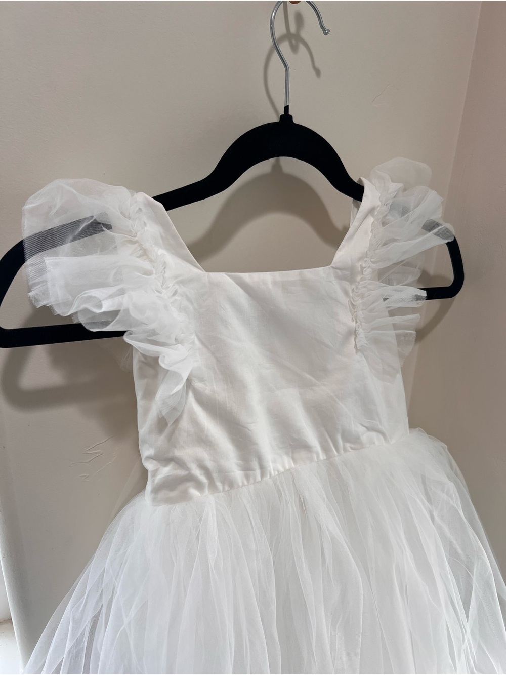 White Tulle Kids Princess Costume Dress - Picture 3 of 8